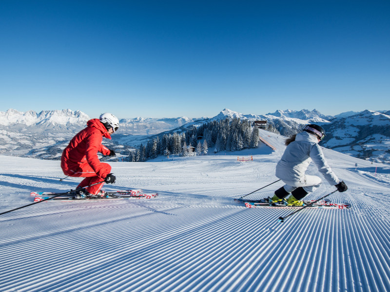 viel Platz für Carvingschwünge
© Michael Werlberger / KitzSki