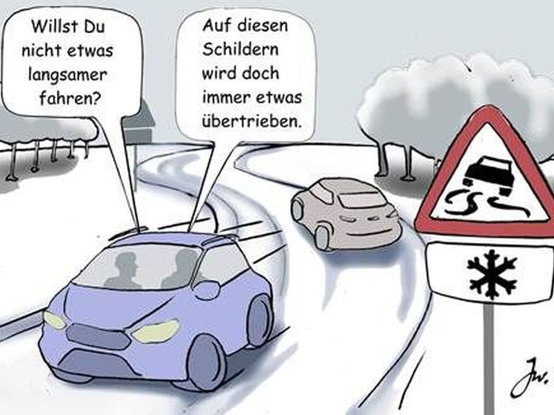 Sicherheit bei Fahrten im Schnee. (c) Goslar Institut