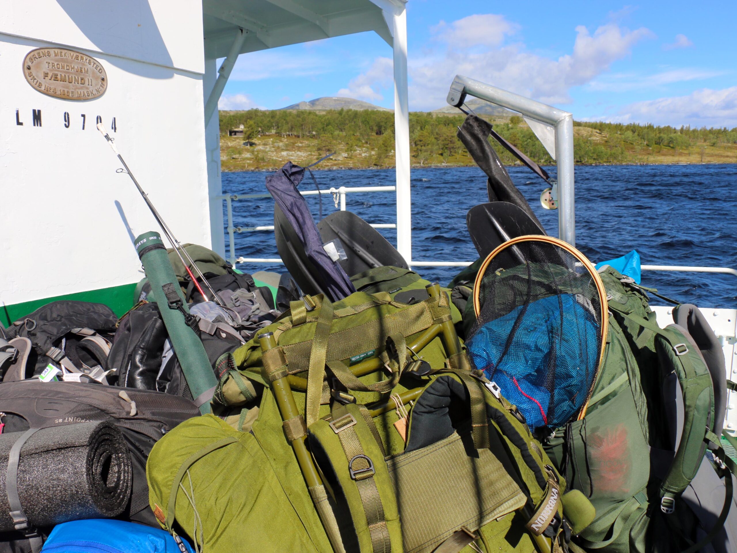 Die D/S Fæmund II transportiert auch das Sperrgepäck der Touristen. © Dagmar Köhler