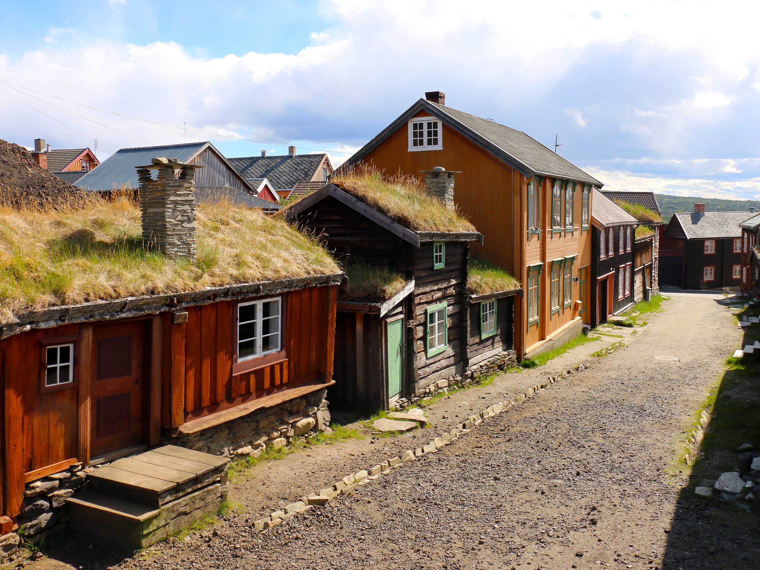 Eine der ältesten Gassen in Røros: die Sleggveien. © Dagmar Köhler