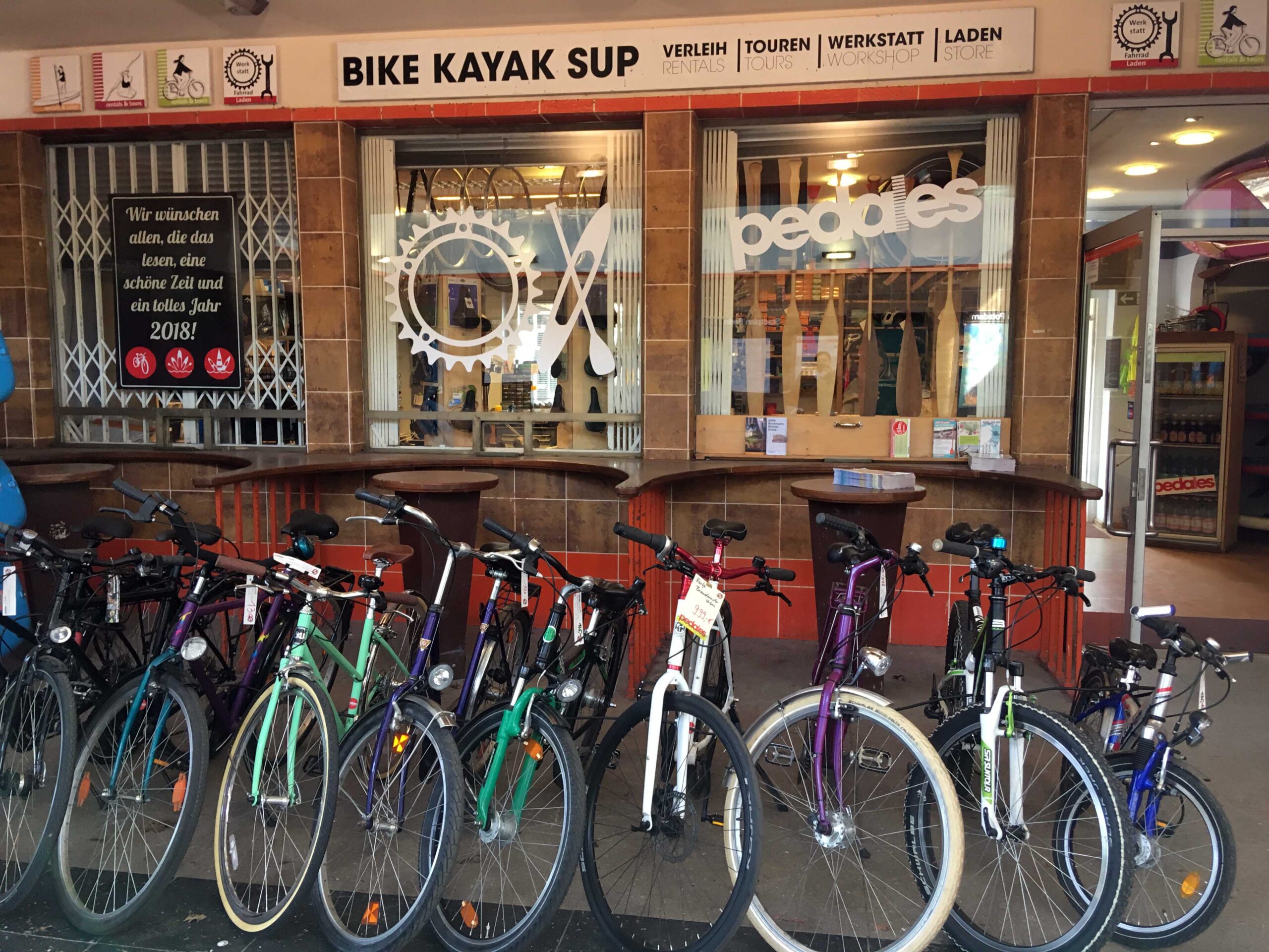 Fahrradverleih am Potsdamer Hauptbahnhof und im Bahnhof Griebnitzsee. © Dagmar Köhler